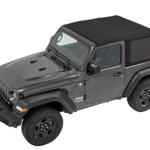 Bestop Soft Top, All New Trektop Nx, Black Diamond, Fabric, With Door Surrounds, With Tinted Vinyl Windows, With Sunroof, Includes Hardware – 56862-35