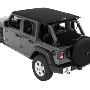 Bestop Soft Top, All New Trektop Nx, Black Twill, Fabric, With Door Surrounds, With Tinted Vinyl Windows, With Sunroof, Includes Hardware – 56863-17