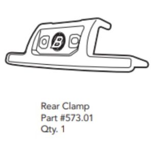 Bestop Soft Top Mounting Clamp, For Use with Bestop Sunrider Part Numbers 52454-17/ 52454-35 – 573.01P