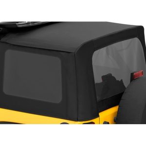 Bestop Soft Top Window Kit, For Sailcloth Replace-A-Top 79143, Includes Tinted Side and Rear Windows, Black Diamond – 58135-35