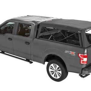 Bestop Truck Cap, Supertop 2, One Piece Design, With Rear Tinted Vinyl Windows, Waterproof, Matte Black, Heavy Duty Fabric, With Hardware – 77309-35