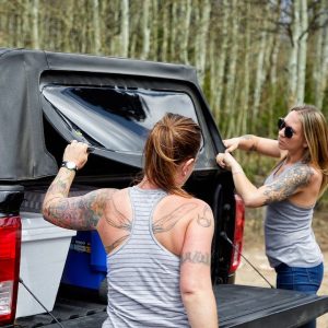 Bestop Truck Cap, Supertop 2, One Piece Design, With Tinted Vinyl Windows, Waterproof, Matte Black, Heavy Duty Fabric, With Hardware – 77311-35