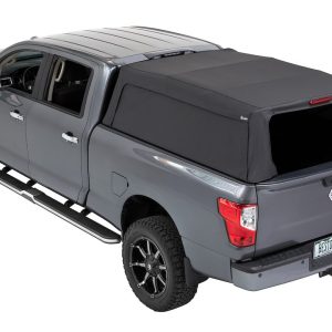 Bestop Truck Cap, Supertop 2, One Piece Design, With Tinted Vinyl Windows, Waterproof, Matte Black, Heavy Duty Fabric, With Hardware – 77313-35
