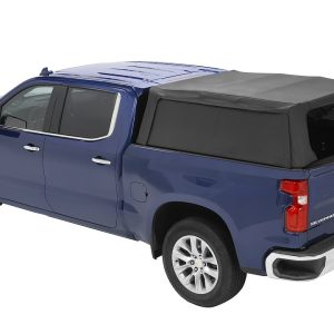 Bestop Truck Cap, Supertop 2, One Piece Design, With Tinted Vinyl Windows, Waterproof, Matte Black, Heavy Duty Fabric, With Hardware – 77318-35