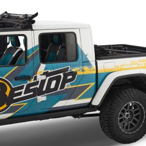 Bestop Truck Cap, Supertop 2, One Piece Design, With Tinted Vinyl Windows, Waterproof, Black Twill, Heavy Duty Fabric, With Hardware – 77326-17