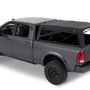 Bestop Truck Cap, Supertop 2, One Piece Design, With Tinted Vinyl Windows, Waterproof, Matte Black, Heavy Duty Fabric, With Hardware – 77327-35