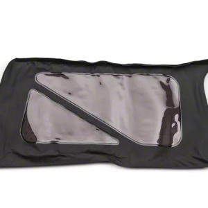 Bestop Soft Top, Sailcloth Replace-A-Top, Black Diamond, Multi Ply Fabric, Without Doors, With Tinted Vinyl Side and Rear Windows – 79140-35
