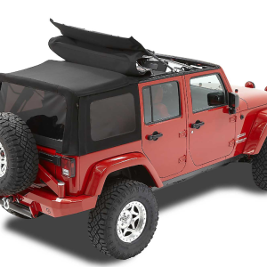 Bestop Soft Top, Replace-A-Top, Black, Twill, Uses Factory Doors, Includes Tinted Vinyl Windows, Includes Folding Sunroof – 79847-17