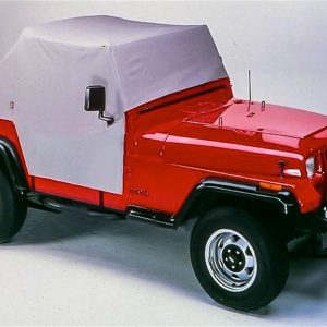Bestop Cab Cover, All Weather Trail Cover, Covers from Windshield to Rear Window, Sun/ Wind/ Rain Proof, Charcoal, Vinyl – 81035-09