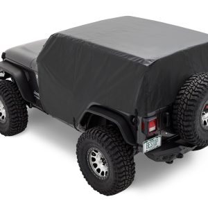Bestop Cab Cover, All Weather Trail Cover, Covers from Windshield to Rear Window, For Use with Hardtop/ Soft Top/ No Top Installed – 81044-01