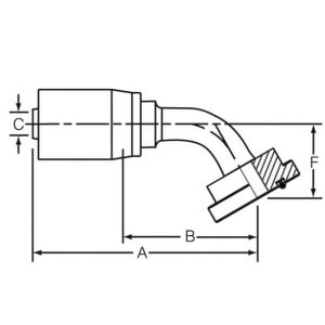 Dayco Hose End Fitting, For 2 Inch Inside Diameter Hydraulic Hose, O-Ring Flange SAE Code 61, 60 Degree, Natural, Silver, Steel, Single – 100269