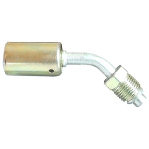 Dayco Air Conditioner Hose End Fitting, 45 Degree Bent Tube Male O-Ring, 5/16 Inch Hose Inside Diameter, 5/8 – 18 Thread, Single – 105701