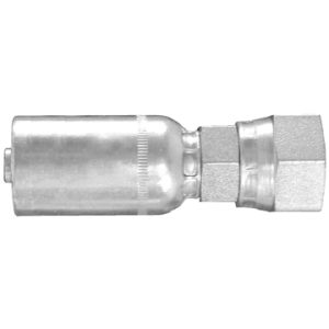 Dayco Hose End Fitting, Hydraulic Permanent Crimp, Female Swivel 45 Degree Flare, 13/32 Inch Hose Inside Diameter, 5/8-18 Thread – 108005