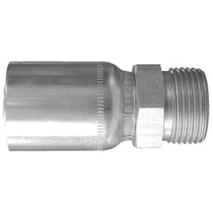 Dayco Hose End Fitting, Hydraulic Permanent Crimp, Male O-Ring Face Seal, 1 Inch Hose Inside Diameter, 1-7/16-12 Thread – 108104