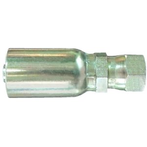 Dayco Hose End Fitting, Hydraulic Permanent Crimp, Female Swivel Flareless, 1/2 Inch Hose Inside Diameter, 7/8-14 Thread – 108131