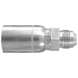 Dayco Hose End Fitting, Hydraulic Permanent Crimp, Male 37 Degree Flare, 1/2 Inch Hose Inside Diameter, 7/8-14 Thread – 108219