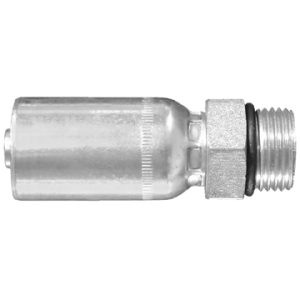Dayco Hose End Fitting, Hydraulic Permanent Crimp, Male O-Ring Boss, 3/4 Inch Hose Inside Diameter, 1-5/16-12 Thread – 108296