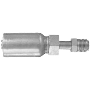 Dayco Hose End Fitting, Hydraulic Permanent Crimp, Male Swivel Inverted Flare, 1/2 Inch Hose Inside Diameter, 3/4-18 Thread – 108423