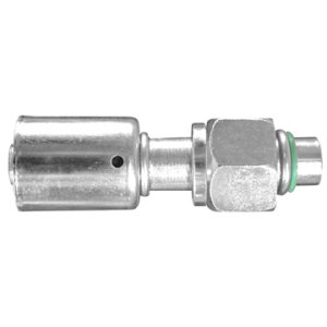 Dayco Hose End Fitting, Hydraulic Beadlock, Straight Female Swivel O-Ring, 13/32 Inch Hose Inside Diameter, 3/4-16 Thread, Single – 118032