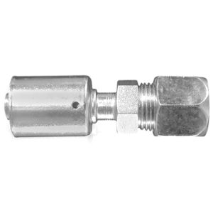 Dayco Hose End Fitting, Hydraulic Beadlock, Straight Compression Fitting Repairs Standard Tubing, 1/2 Inch Hose Inside Diameter – 118123