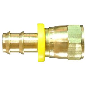 Dayco Hose End Fitting, Hydraulic Barbed Insert, Female Swivel 37 Degree (JIC) and 45 Degree Universal Flare, 1/4 Inch Hose Inside Diameter – 123370