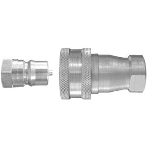 Dayco Hydraulic Hose Quick Disconnect Coupling, Industrial Coupler Full Flow Poppet Type (not for NH3), Factory Number QD15-4 – 123969