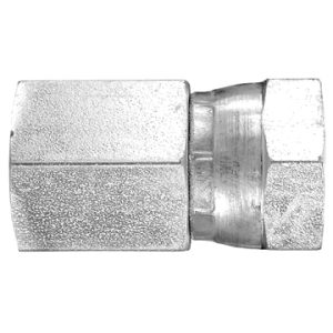 Dayco Adapter Fitting, Hydraulic National Pipe Thread Adapter, NPTF Male to Npsm Female Swivel, Straight, 1-11/12 Thread T1 and T2, Steel – 142565