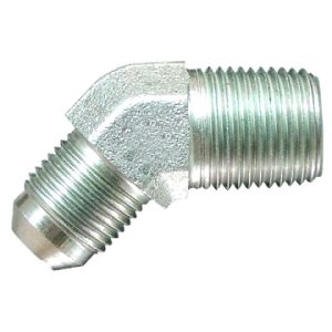 Dayco Adapter Fitting, Hydraulic National Pipe Thread, 45 Degree Male 37 Degree Flare (JIC) to NPTF Male, 1-1/16 – 12 Thread T1 – 144286