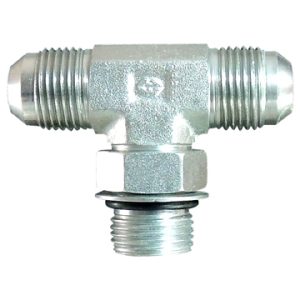 Dayco Adapter Fitting, Hydraulic, Male 37 Degree Flare (JIC) to Male 37 Degree Flare (JIC) to Adjustable ORB Tee – 144393