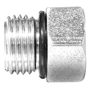Dayco Adapter Fitting, Hydraulic, Male ORB Plug, 1/2-20 Thread, Steel, Single – 145660A