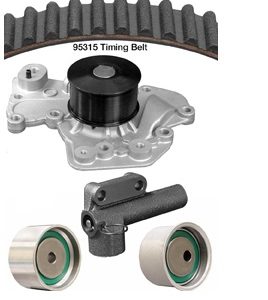 Dayco Water Pump Kit, With Water Pump/ Timing Belt/ Hydraulic Timing Belt Actuator/ Camshaft Belt Tensioner Pulley/ Camshaft Belt Idler – WP315K1B