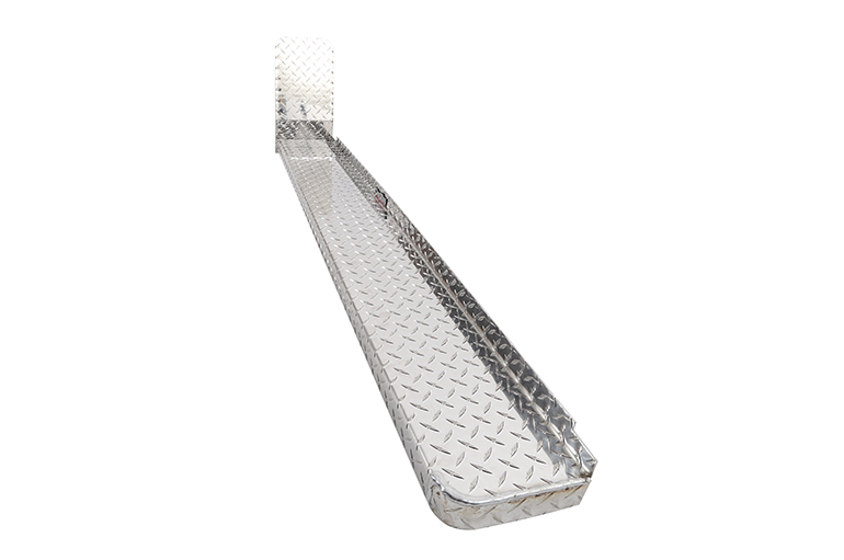Dee Zee Running Board, Brite-Tread, Powder Coated, Silver, Brite Tread Aluminum, Unlighted, Full Length – DZ1040