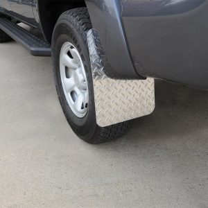 Dee Zee Mud Flap, Brite-Tread, Multi-Fit (see Document for Guidance), 12 Inch X 16 Inch, Set of 2, Rectangle, Without Logo, Powder Coated – DZ1800