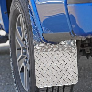 Dee Zee Mud Flap, Brite-Tread, Multi-Fit (see Document for Guidance), 11 Inch X 19 Inch, Set of 2, Rectangle with Radius Notch, Without Logo – DZ1808