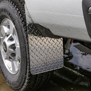 Dee Zee Mud Flap, Brite-Tread, Multi-Fit (see Document for Guidance), 11 Inch X 19 Inch, Set of 2, Rectangle with Radius Notch, Without Logo – DZ1808