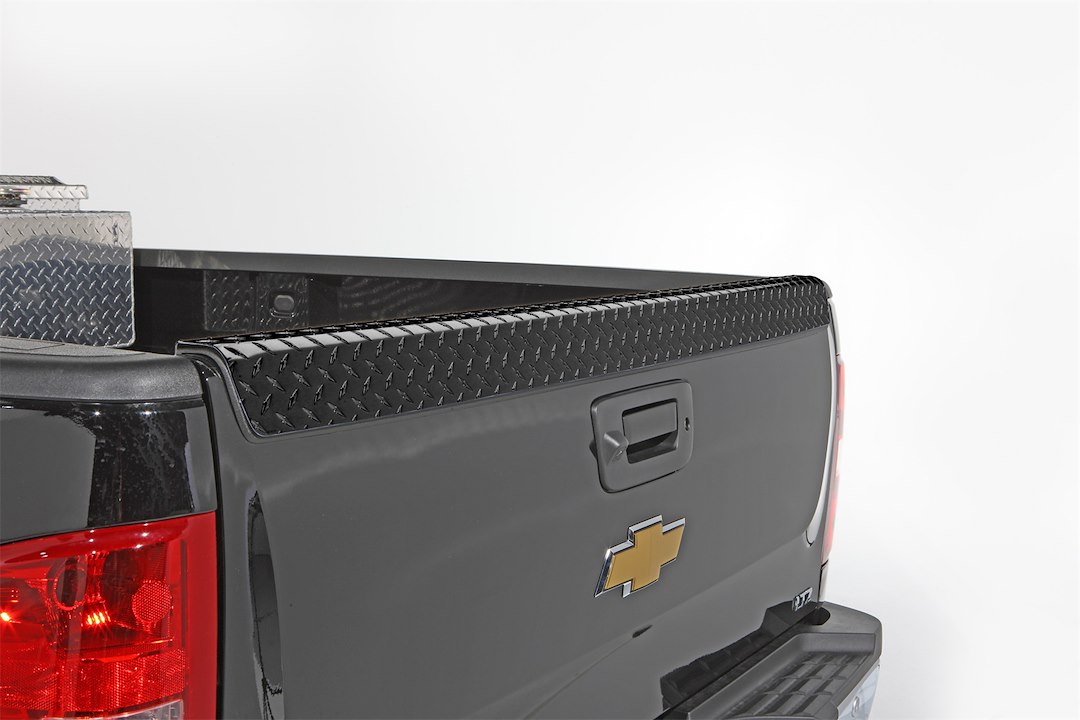 Dee Zee Tailgate Protector, Black Tread, Tailgate Cap, Aluminum – DZ2143B