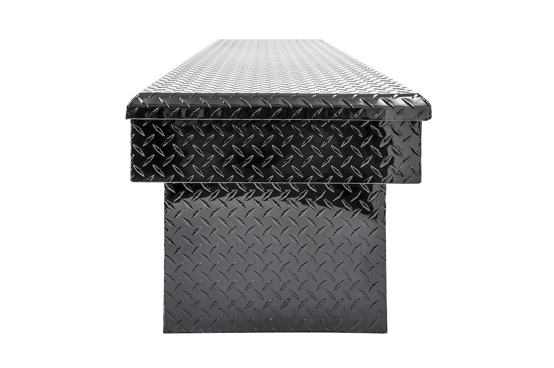Dee Zee Tool Box, Red Label, Crossover, Single Lid, Diamond Tread, Black Gloss Powder Coated Aluminum – DZ8170DB