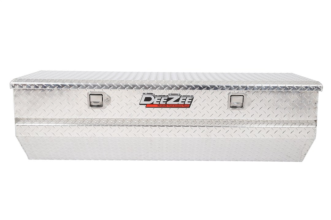 Dee Zee Tool Box, Red Label, Chest, Single Lid, Diamond Tread, Silver, Aluminum, 56 Inch Length X 19 Inch Width X 16 Inch Height – DZ8556