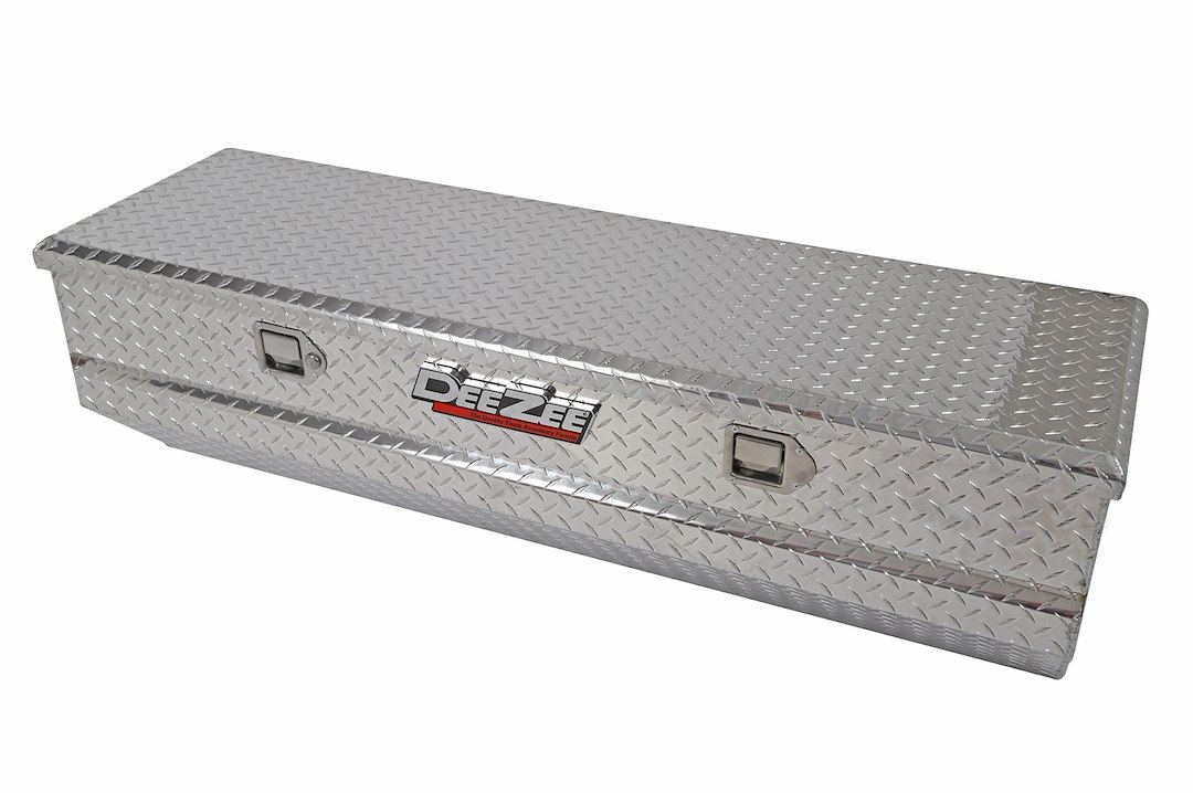 Dee Zee Tool Box, Red Label, Chest, Single Lid, Diamond Tread, Silver, Aluminum, 56 Inch Length X 19 Inch Width X 16 Inch Height – DZ8556