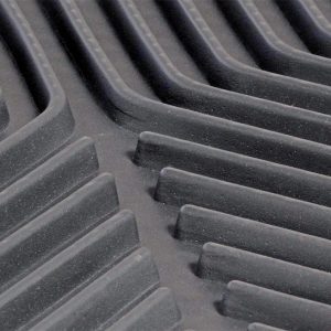 Dee Zee Floor Mat, All Weather, Universal 28 Inch Length X 19 Inch Width, Front, Black, Rubber, 2 Piece – DZ90710