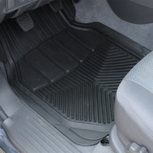 Dee Zee Floor Mat, All Weather, Universal 28 Inch Length X 19 Inch Width, Front, Black, Rubber, 2 Piece – DZ90710