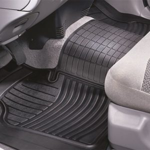 Dee Zee Floor Mat, All Weather, Universal 27 Inch Length X 61 Inch Width, Front, Black, Rubber, 1 Piece Over the Hump – DZ90711