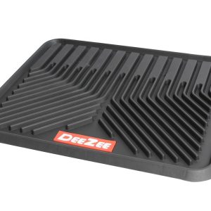 Dee Zee Floor Mat, All Weather, Universal 17 Inch Length X 17 Inch Width, Rear, Black, Rubber, 2 Piece – DZ90713