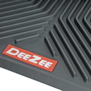 Dee Zee Floor Mat, All Weather, Universal 17 Inch Length X 17 Inch Width, Rear, Black, Rubber, 2 Piece – DZ90713
