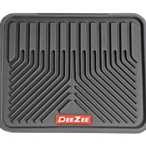 Dee Zee Floor Mat, All Weather, Universal 17 Inch Length X 17 Inch Width, Rear, Black, Rubber, 2 Piece – DZ90713