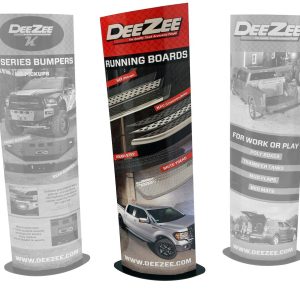 Dee Zee Point of Purchase Display, Floor Display, Stand-Up Cardboard Showing Side Step Products, Does Not Hold Product – 940-9310