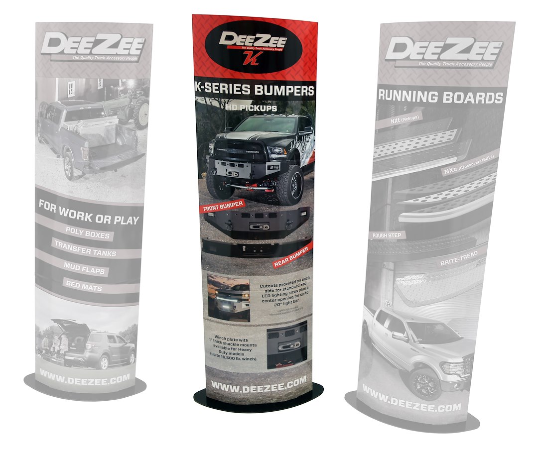 Dee Zee Point of Purchase Display, Floor Display, Stand-Up Cardboard Showing K-Series Bumpers, Does Not Hold Product – 940-9312