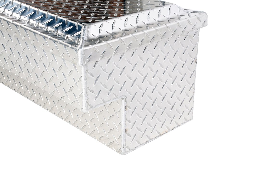 Dee Zee Tool Box, Blue Label, Side Mount, Single Lid, Diamond Tread, Silver, Aluminum, 48 Inch Length X 14.25 Inch Width X 11 Inch Height – DZ9748