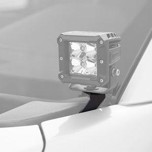 Dee Zee Driving/ Fog Light Mounting Bracket, Bolt-On, Texture Black, Mounts 1 Light Each, Steel, Set of 2, With Mounting Hardware – DZ1071