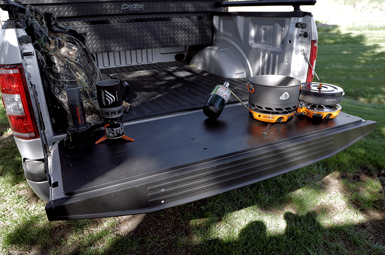 Dee Zee Tailgate Work Surface, Bolt-On, UV and Extreme Weather Resistant, Black, 1/2 Inch Thick Hdpe Polymer Composition – DZ284103